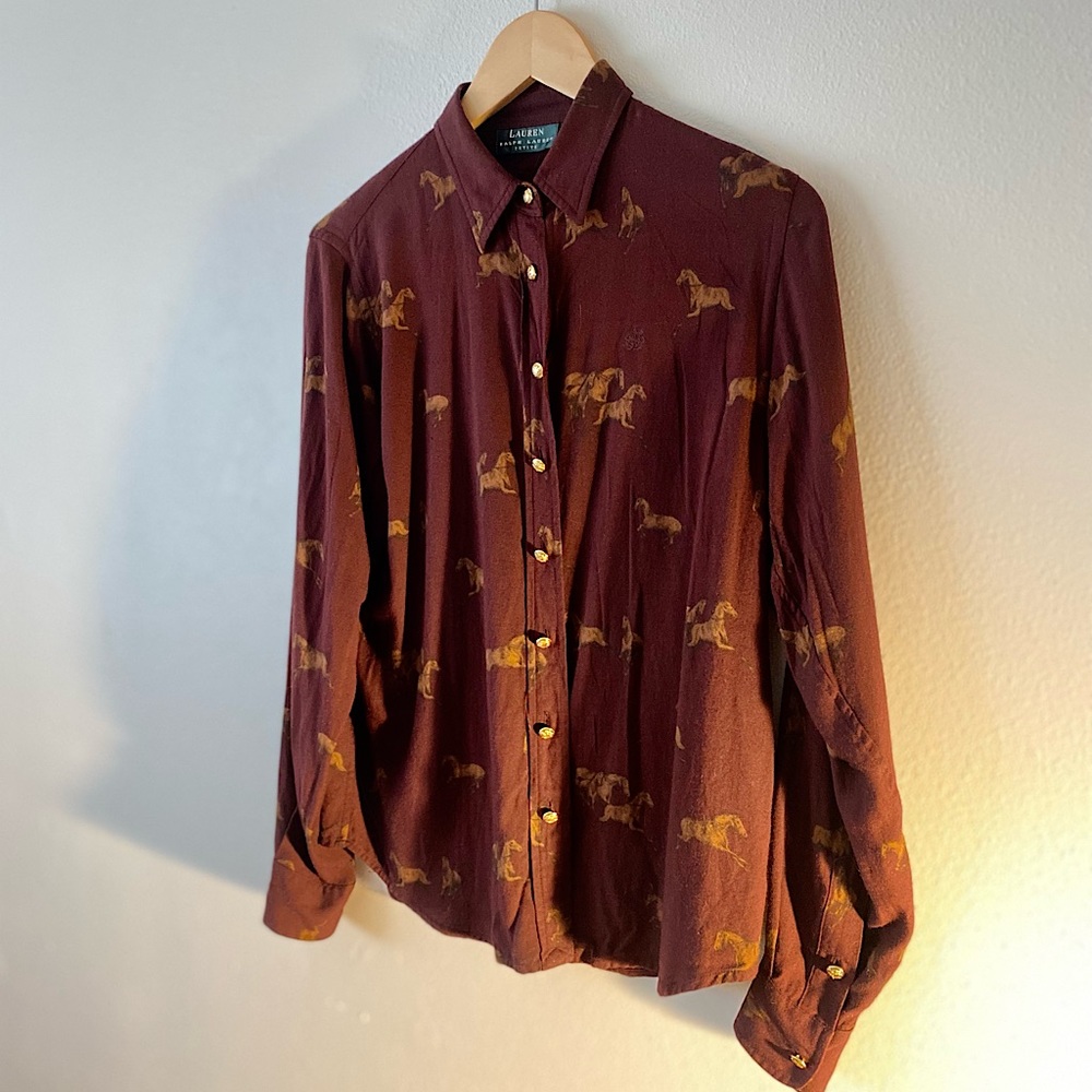 Polo Ralph Lauren. Equestrian print button down